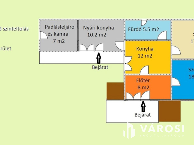 Megosztható telek, két családi házzal Únyon