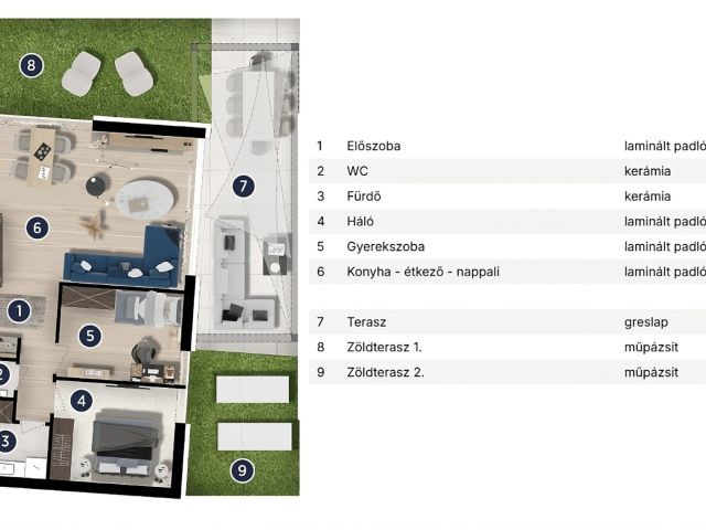 Új építésű prémium penthouse lakás az Ezüstparton